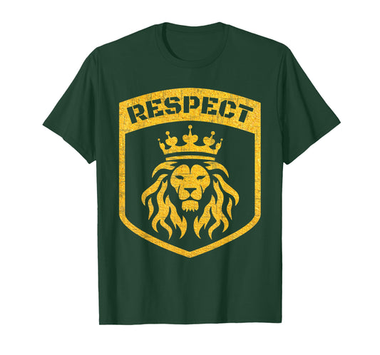 Cool Lion Head With Crown Gold T-Shirt