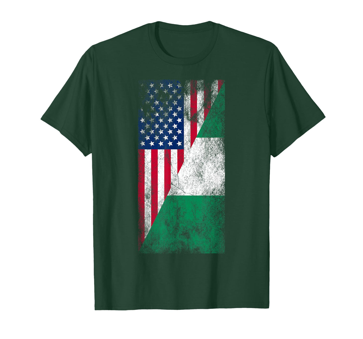 USA & Nigeria Flags - United States of America, Nigerian T-Shirt