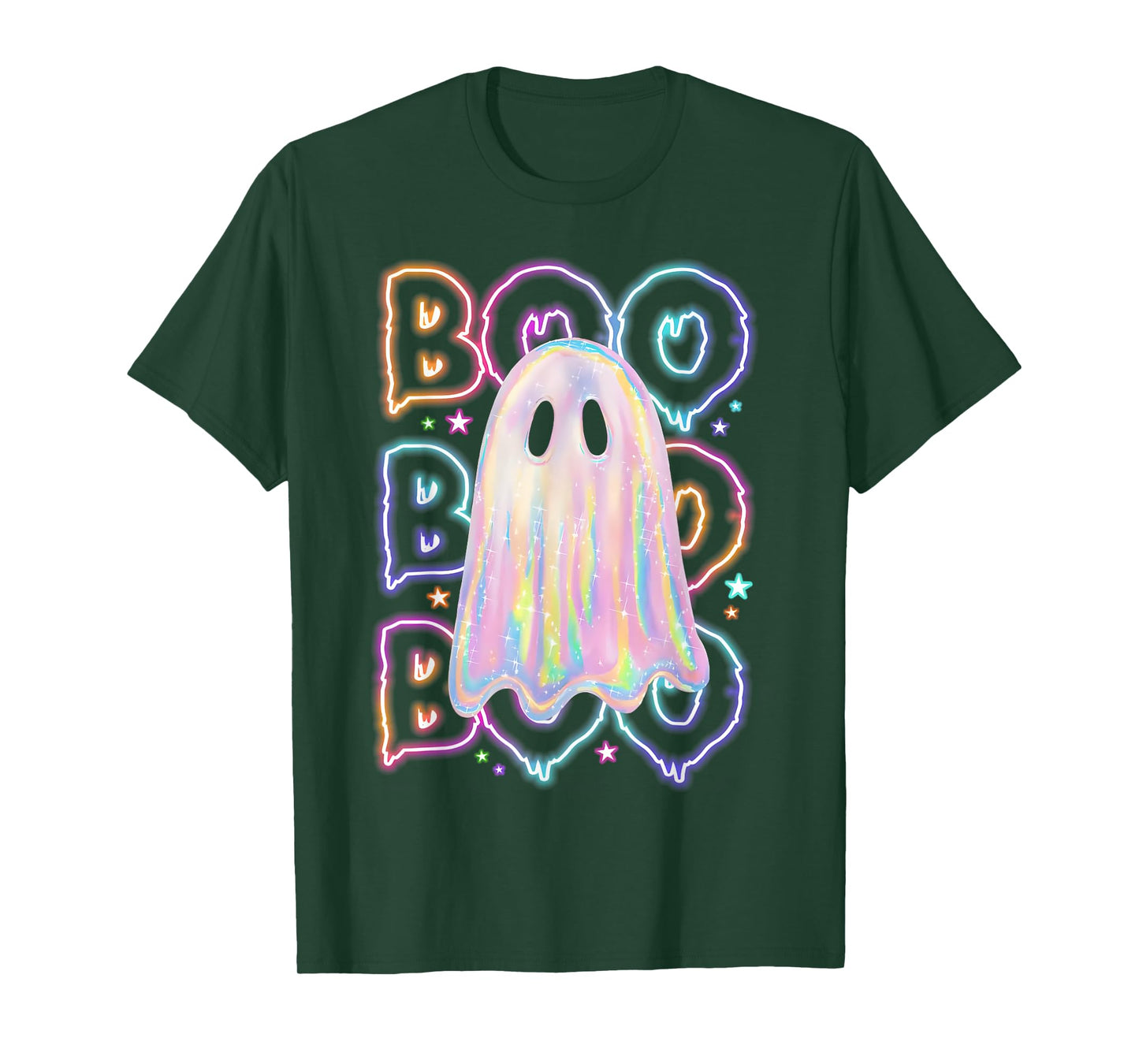 Cute Colorful Boo Ghost Boujee Halloween Costume Kid Toddler T-Shirt