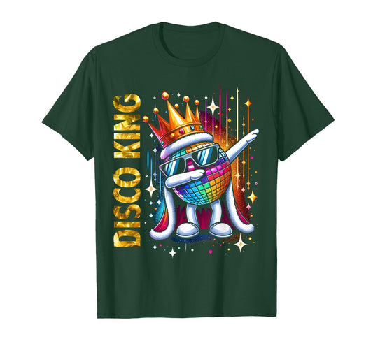 Disco King Vintage 70s 80s Dance Parties Disco Ball Dabbing T-Shirt
