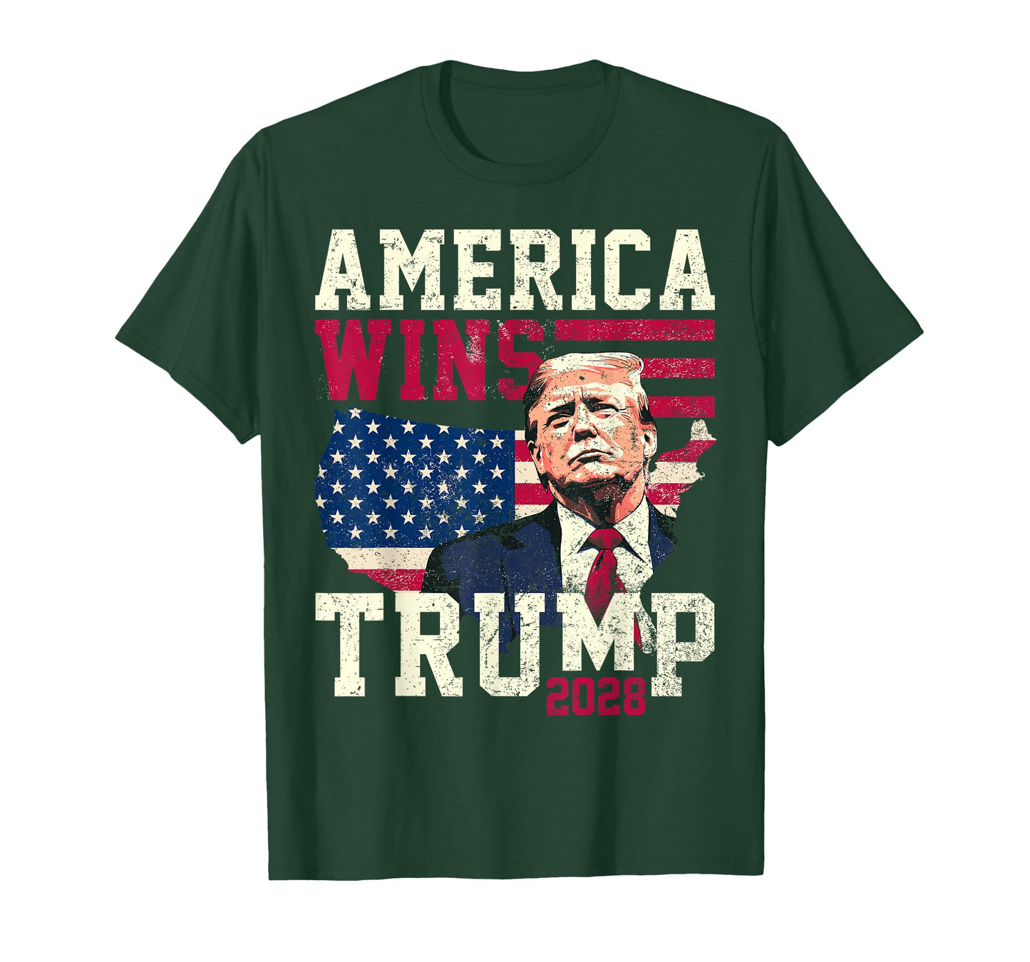 Trump 2028 America Wins T-Shirt