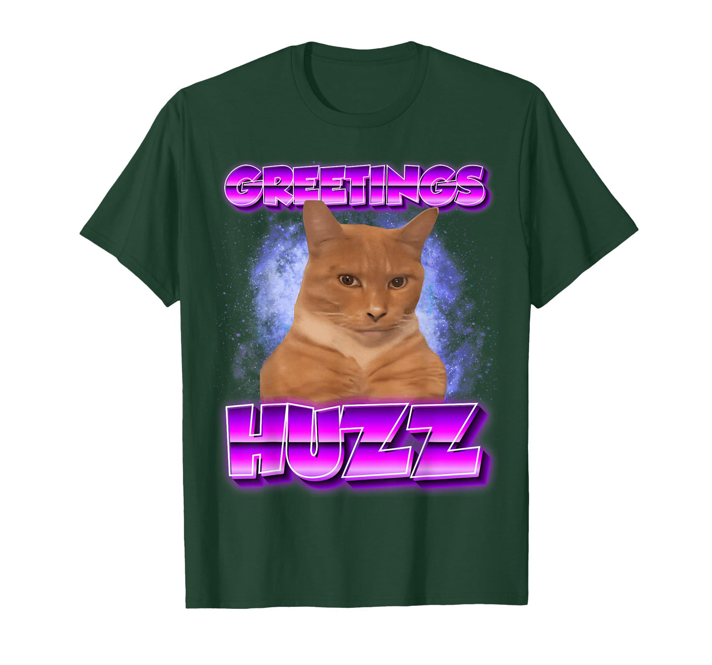 Greetings Huzz Meme Cat Meme Funny Memes Internet Memes GenZ T-Shirt