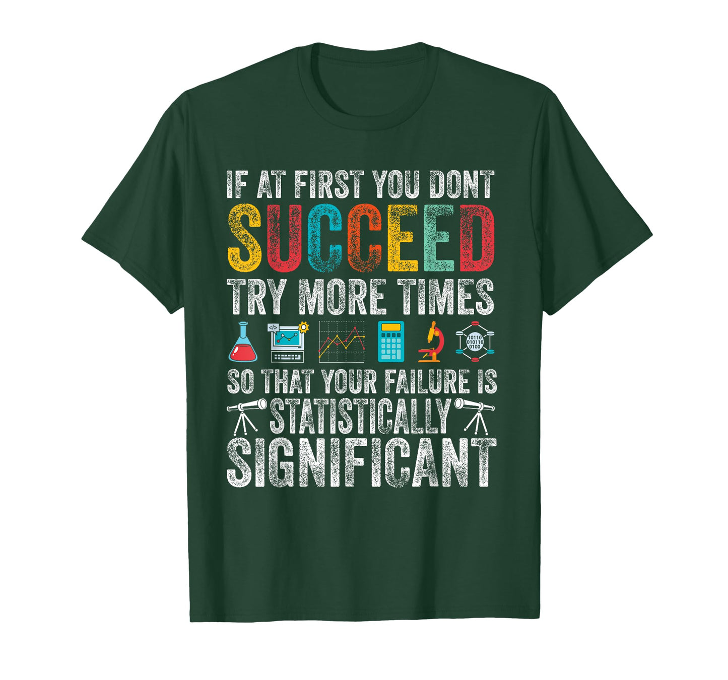 Vintage Statistics Science Pun for Men Women Chemistry Lover T-Shirt