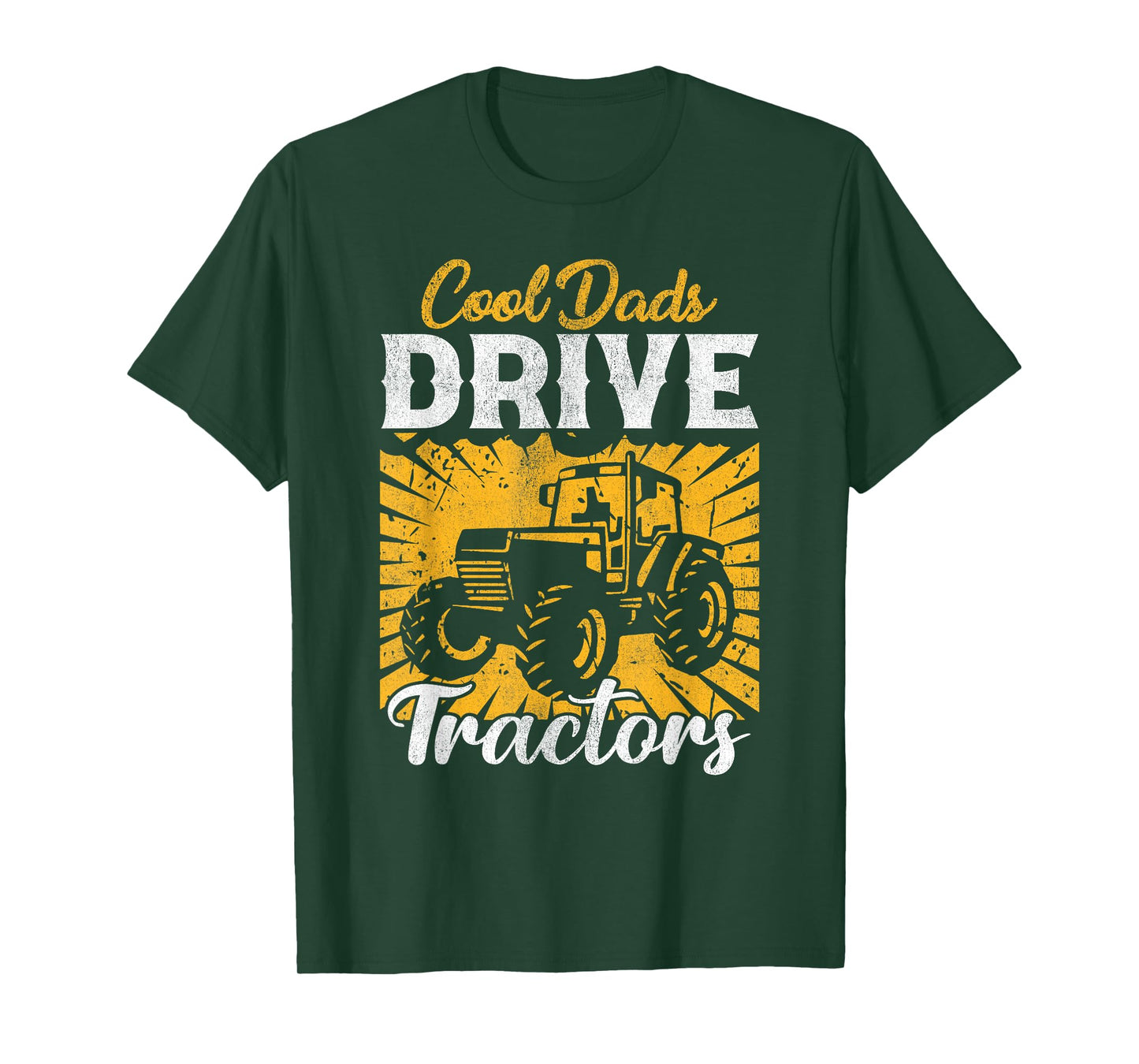 Cool Dads Drive Tractors Farmer Dad Funny Dad Farming T-Shirt, Small, Black
