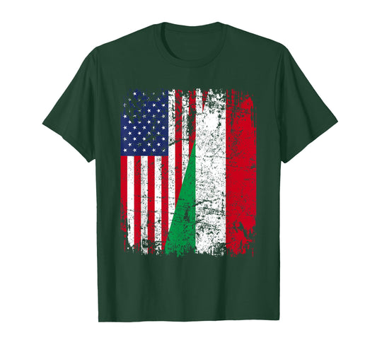 ITALIAN American Flag | Men Women Kids | ITALY T-Shirt