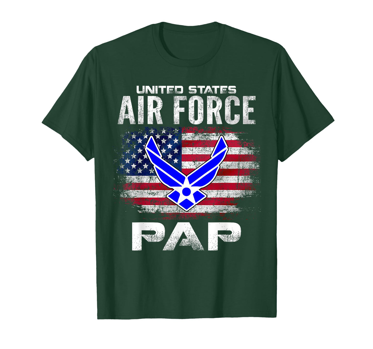 United States Flag American Air Force Pap Veteran Day T-Shirt