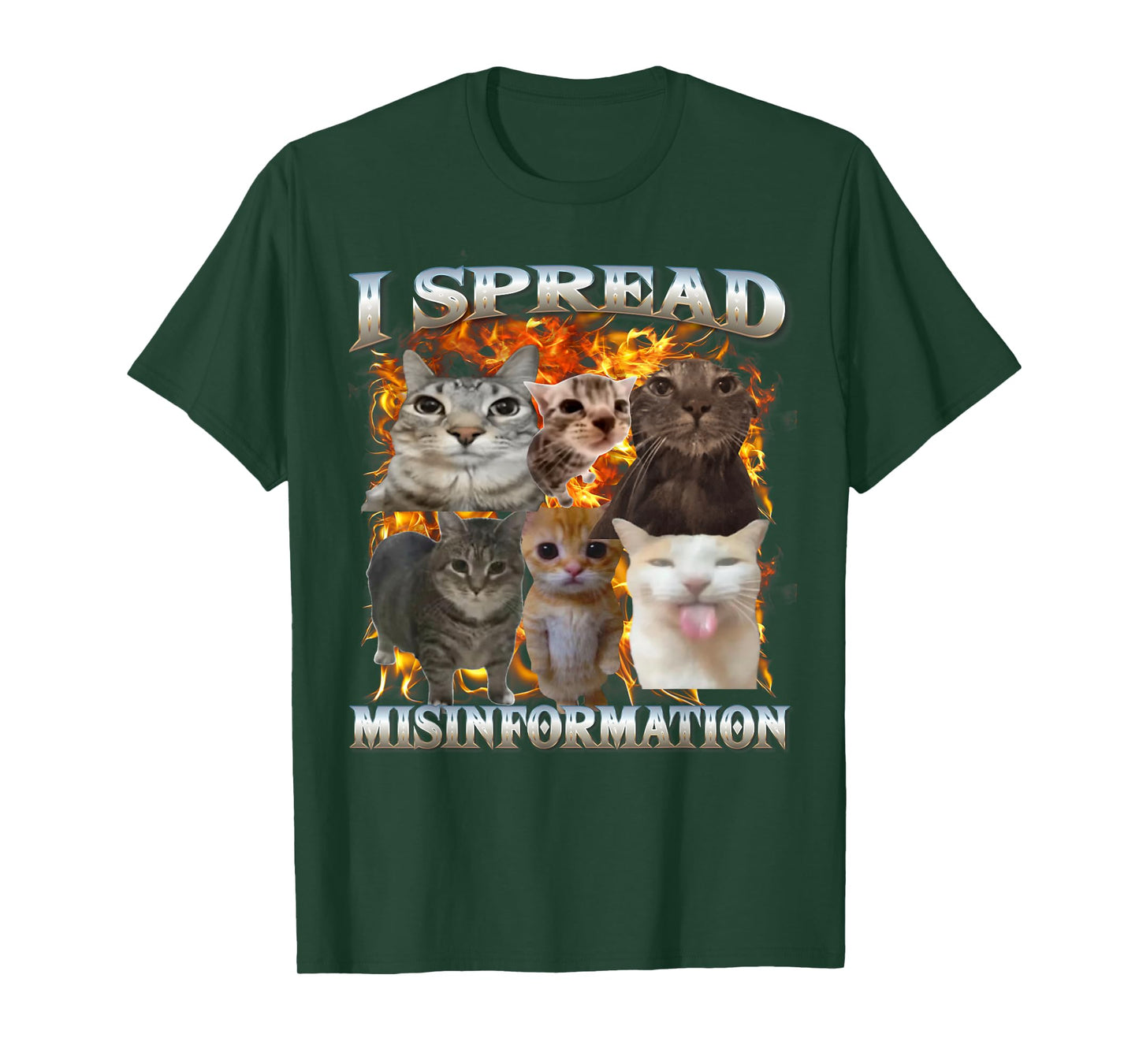 I Spread Misinformation Cat Meme Bootleg Meme Funny Memes T-Shirt