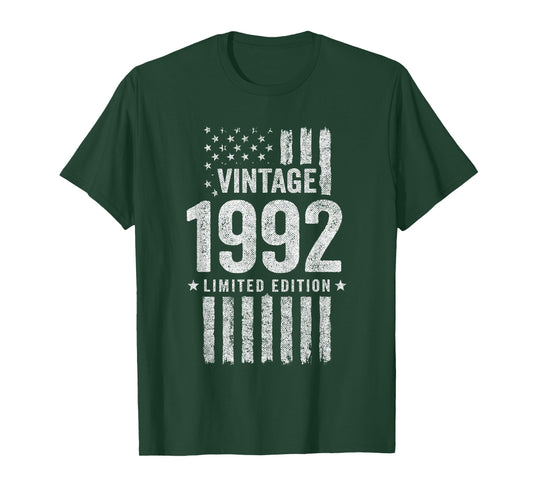 1992 Birthday - Born in 1992 - Limited Edition Vintage 1992 T-Shirt