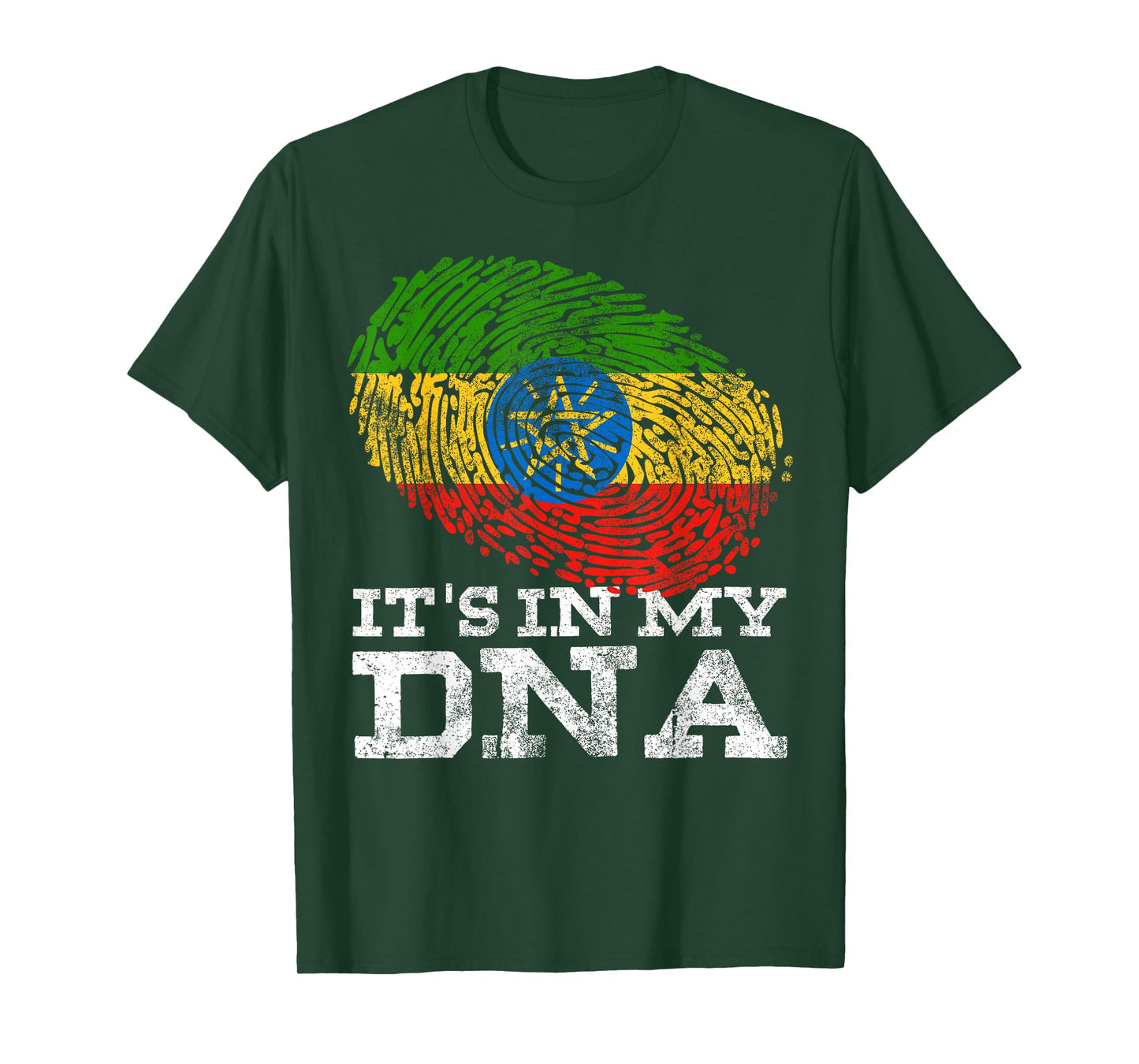 It's in My DNA Ethiopian Gifts Horn of Africa Ethiopia Flag T-Shirt