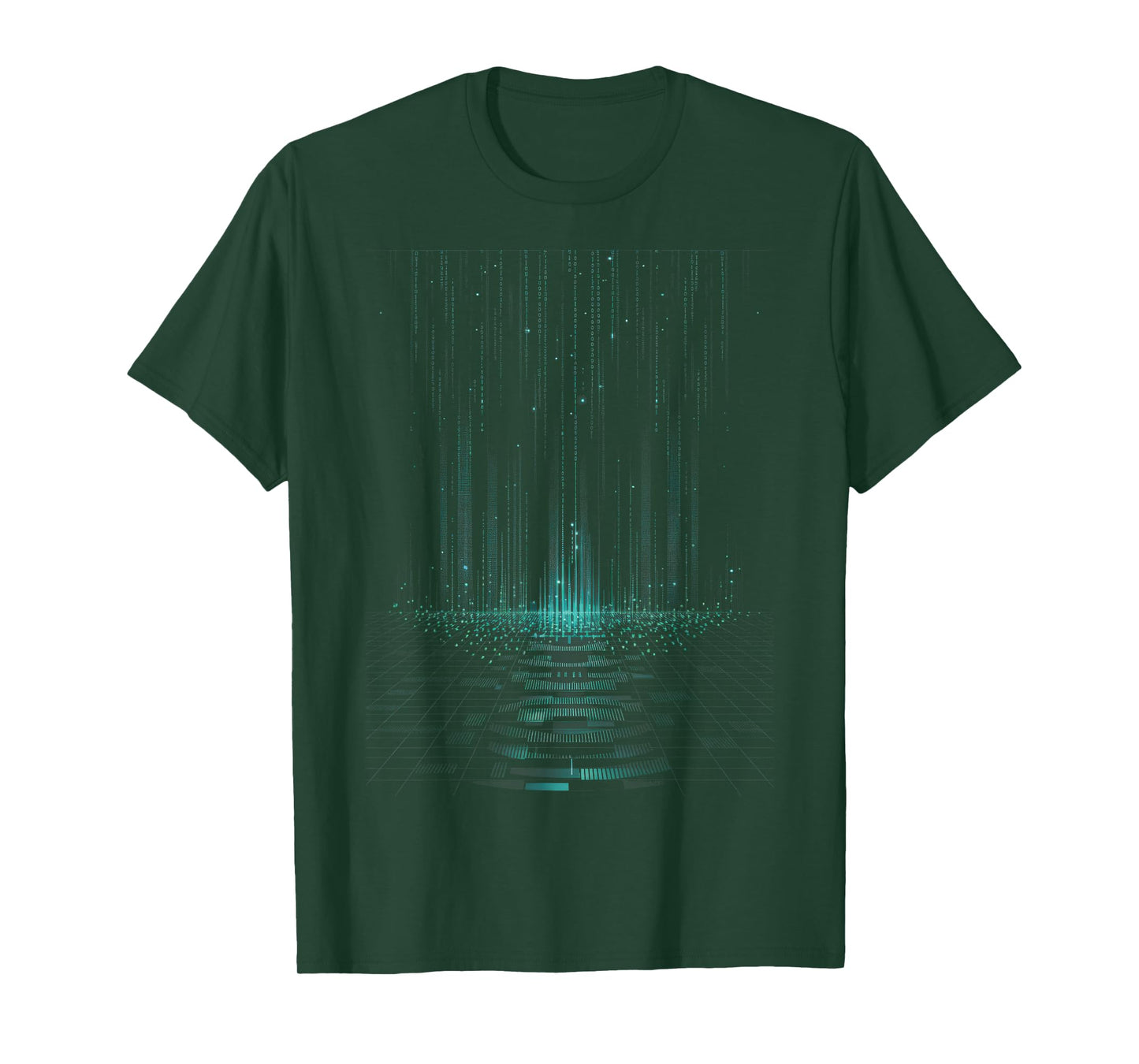 Code binaire Matrix Green Digital Cyberpunk T-Shirt
