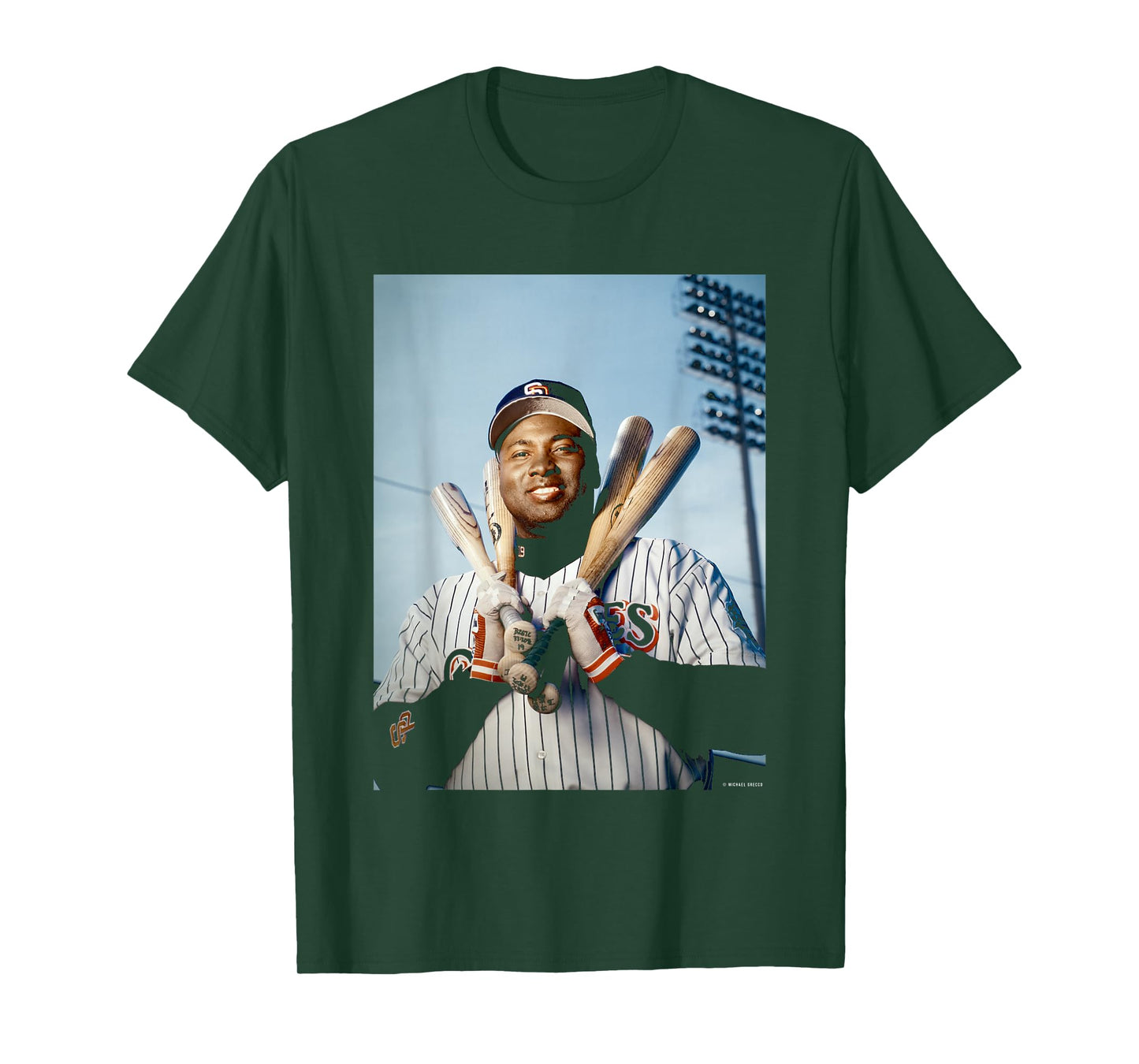 Mr Padres Tony Gwynn Fielder San Diego by Michael Grecco T-Shirt