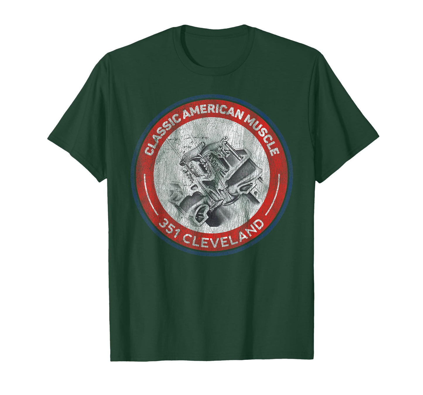 351 Cleveland Canted Valve Musclecar Retro Logo Tshirt T-Shirt