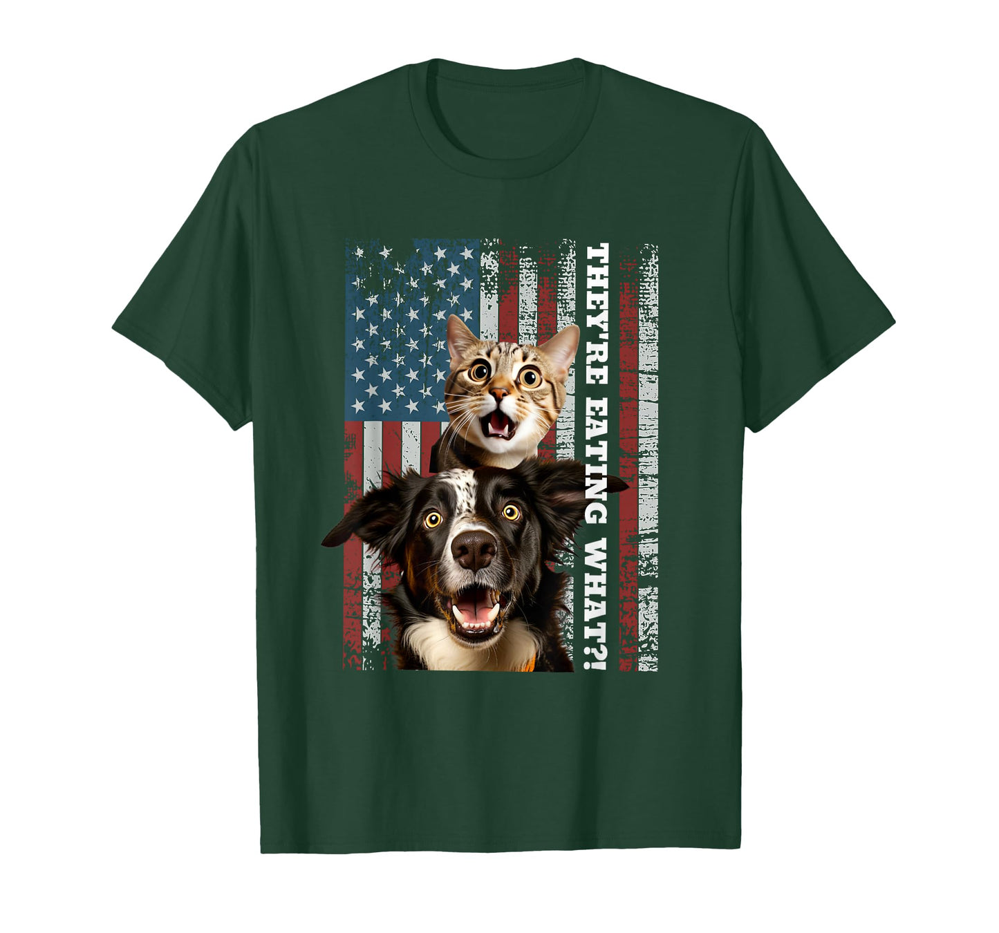 They're Eating The Dogs Cats Pets Save Our Pets Trump Funny T-Shirt