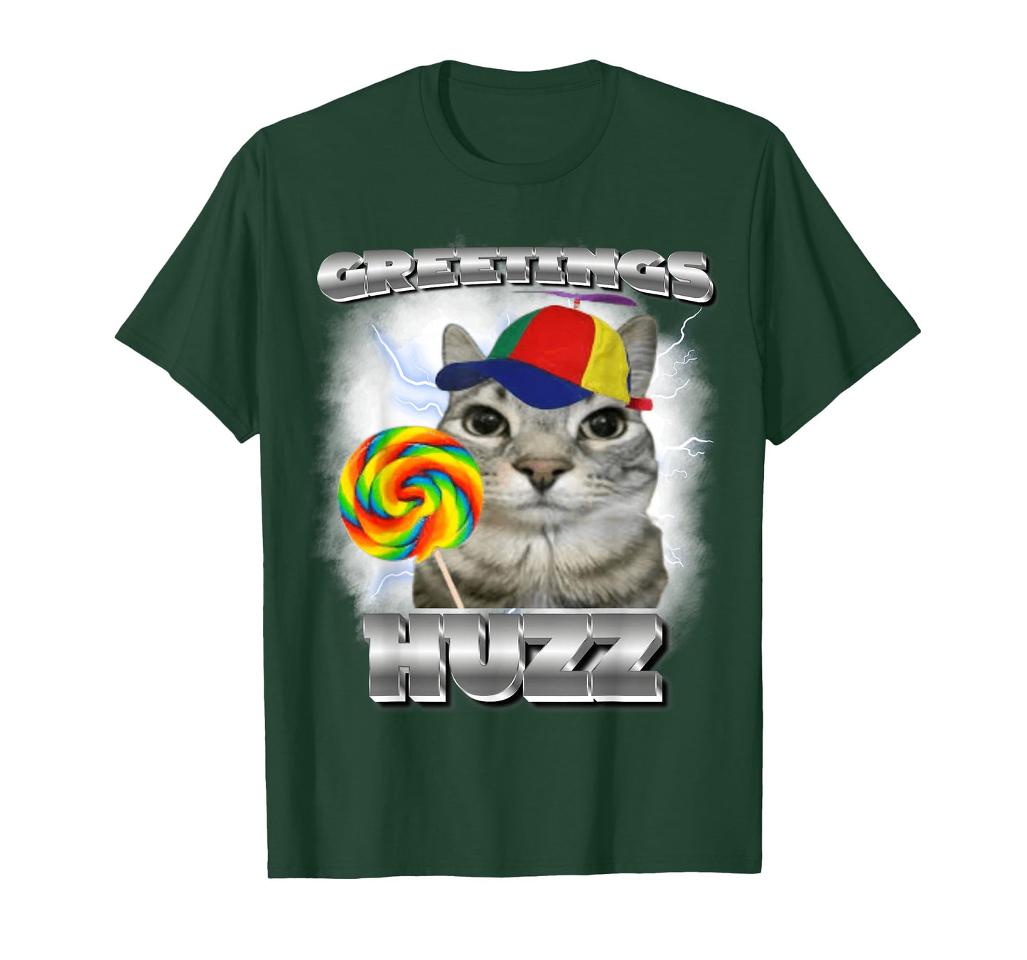 Greetings Huzz Meme Cat Meme Funny Memes Internet Memes Joke T-Shirt