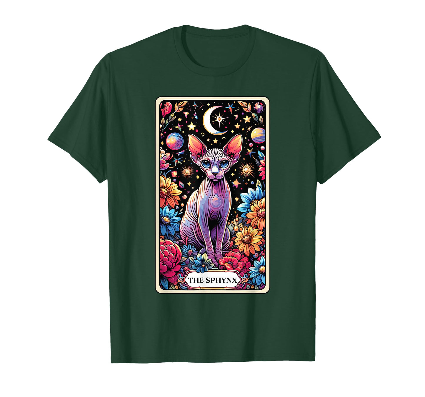 The Sphynx Cat Tarot Card T-Shirt