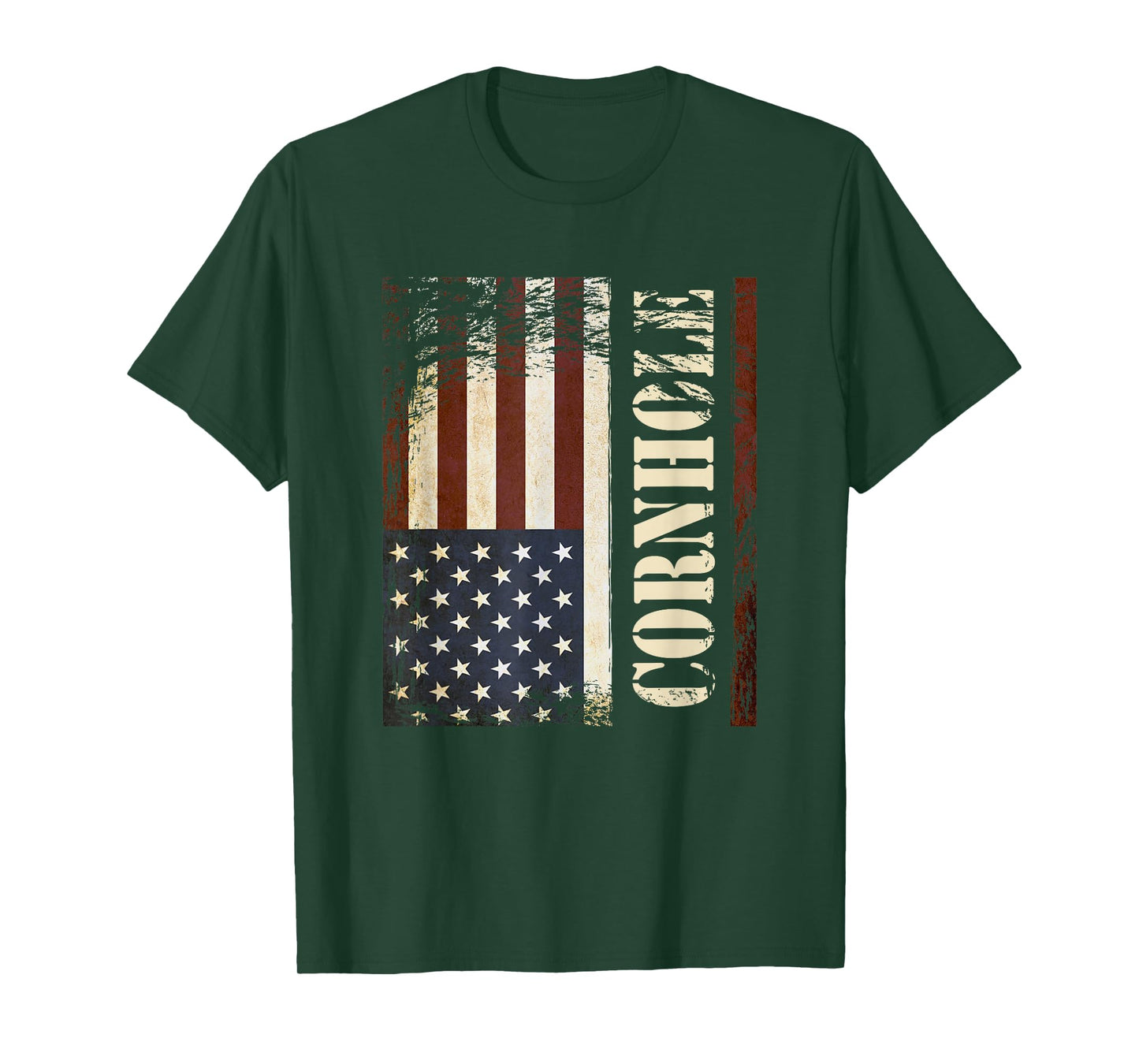 Cornhole USA Flag Design T-Shirt
