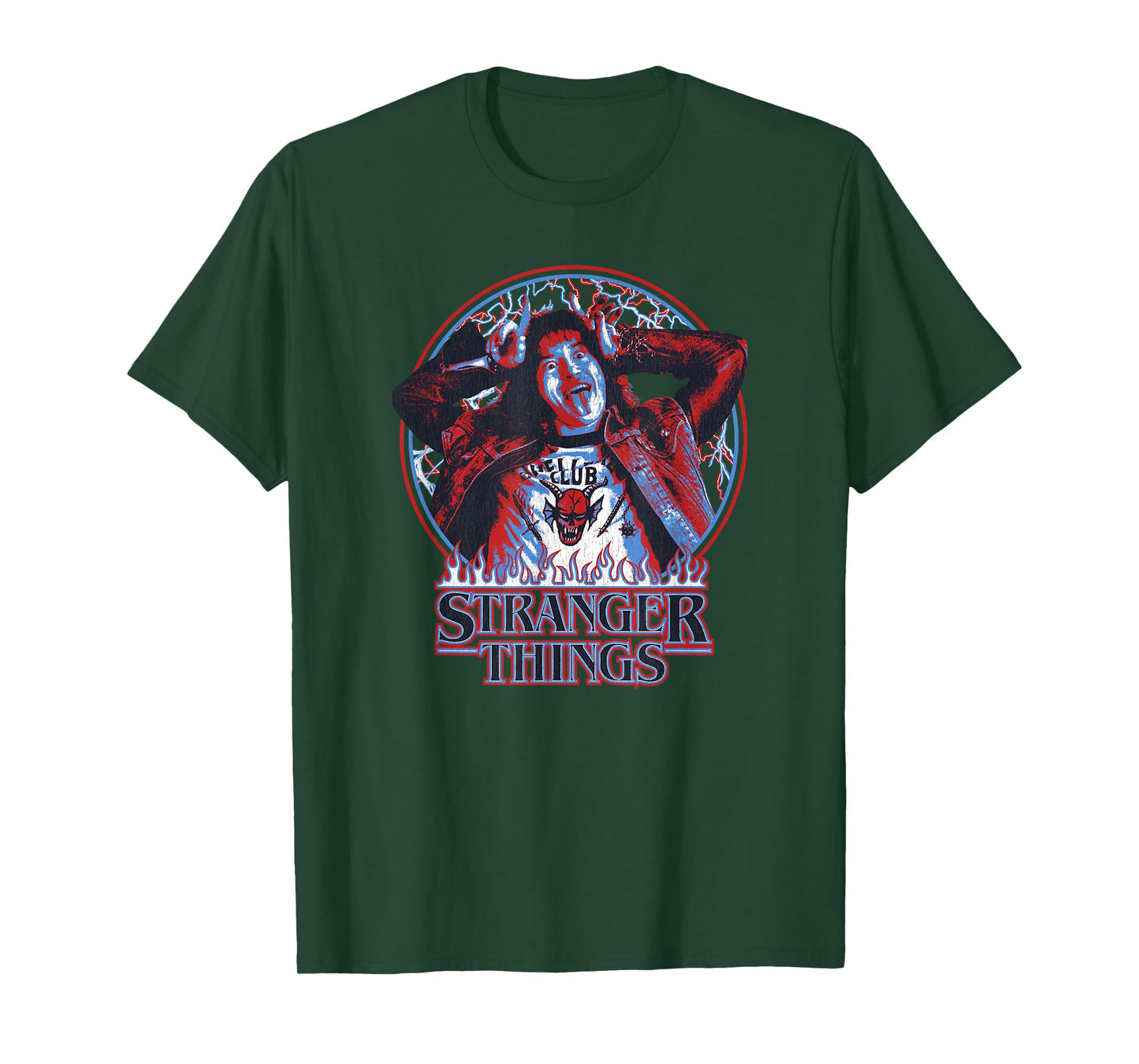 Stranger Things Eddie Munson American Colors Logo T-Shirt