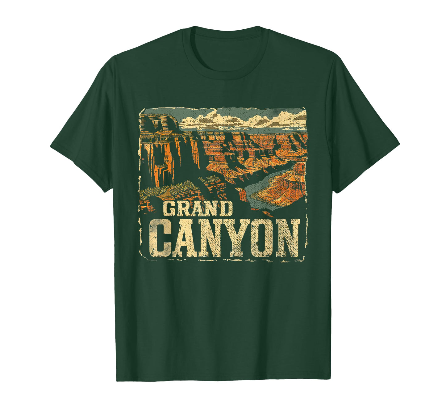 Grand Canyon - US National Park Vintage Men Women Kids Retro T-Shirt