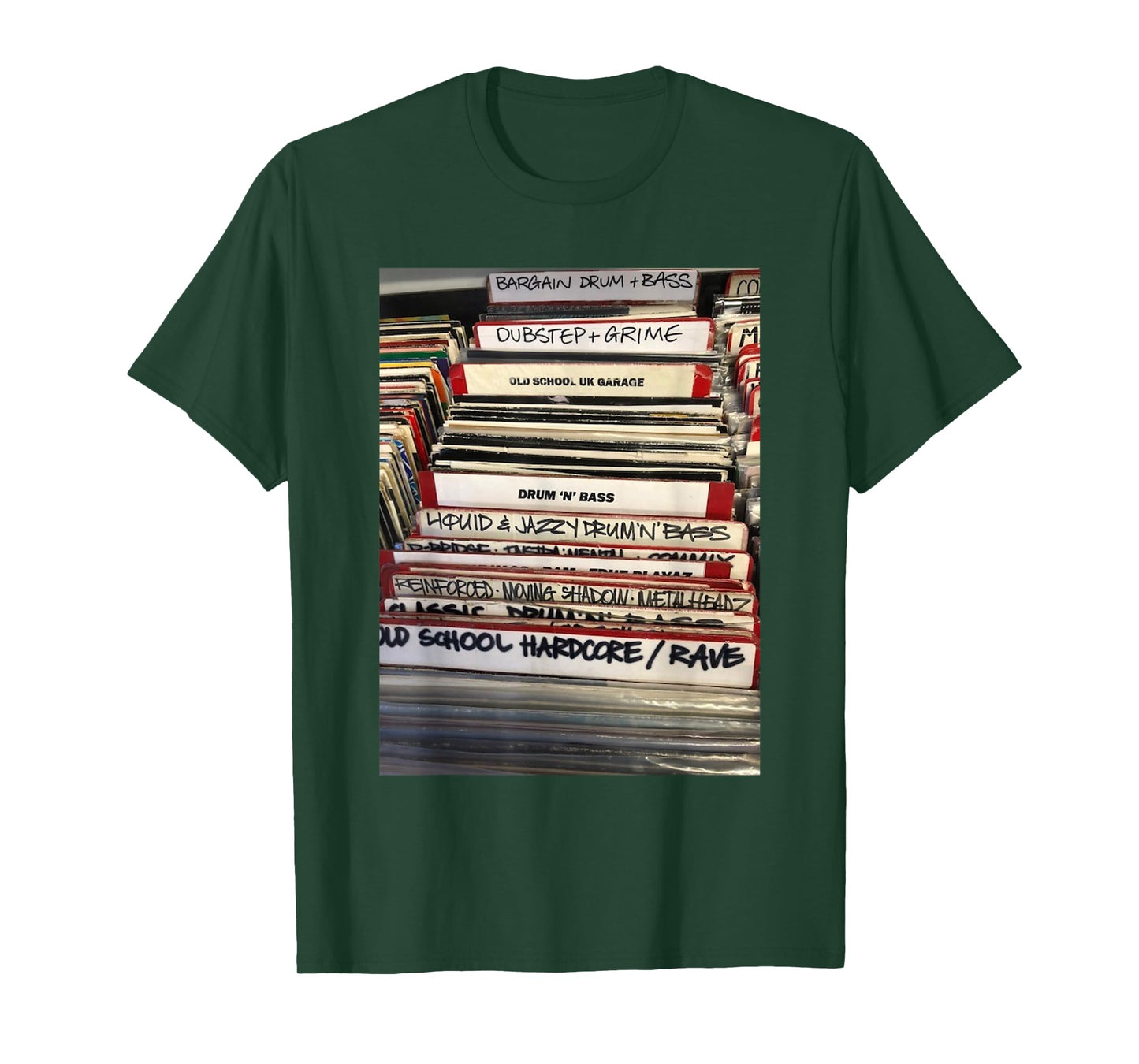 Vinyl DnB Drum N Bass Liquid Junglist Rave Dubstep Grime T-Shirt