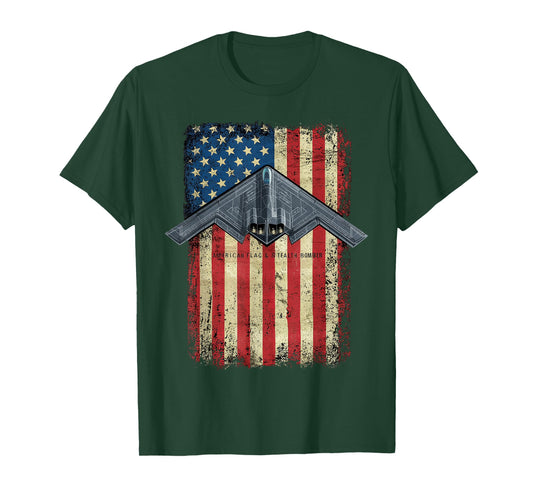 Hammer Time Stealth B-2 Military Midnight Aircraft USA T-Shirt