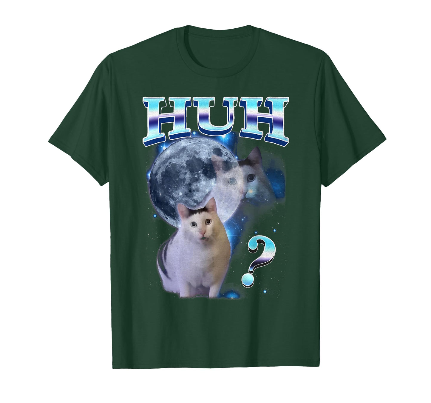Huh Funny Dank Cat Meme Goofy Ahh Cats T-Shirt