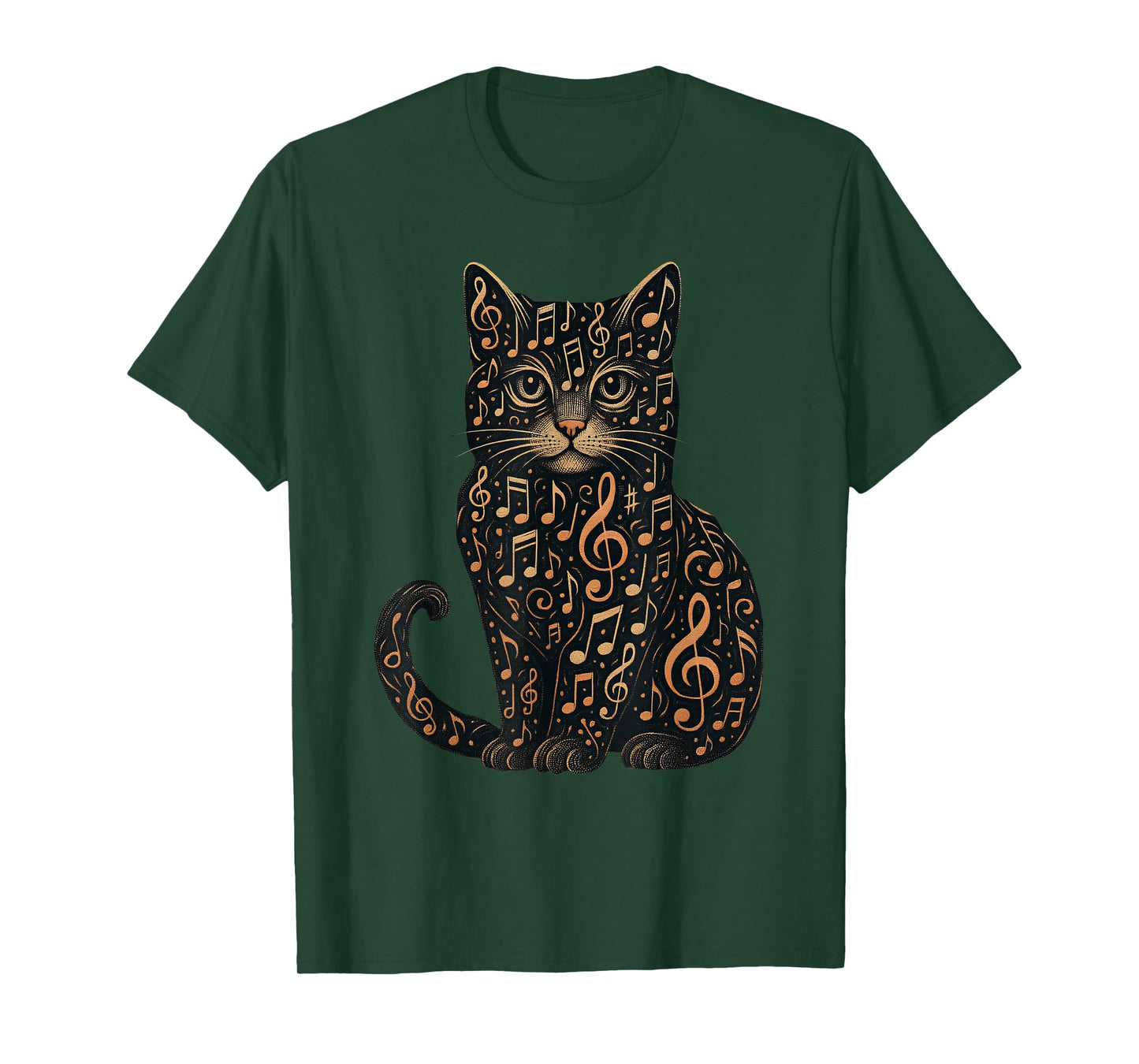 Musical Notes Cat Music Musician T-Shirt