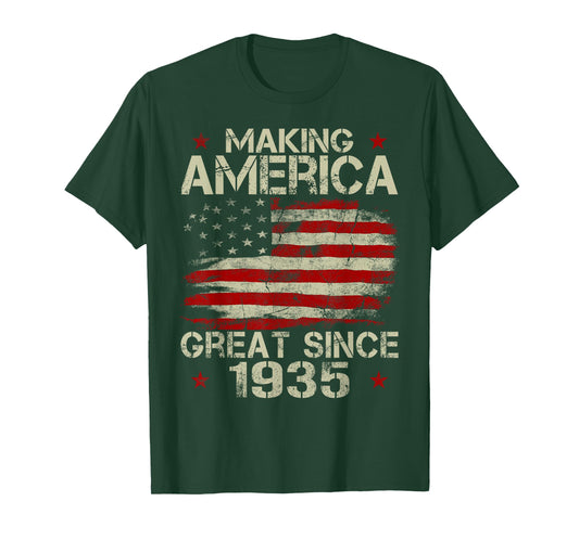 Making America Great Since 1935 Vintage Gifts 85th Birthday T-Shirt