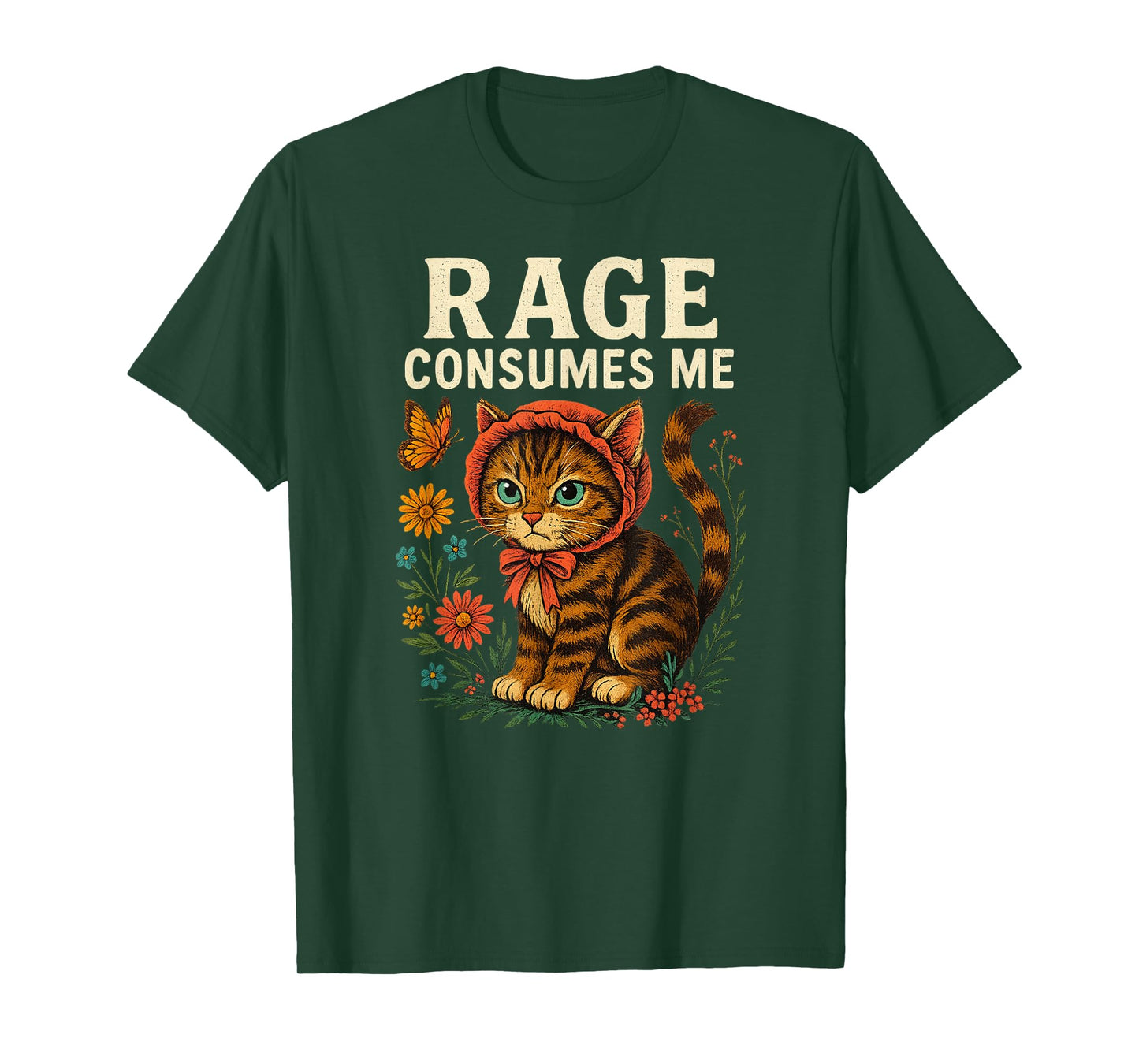 Rage Consumes Me Funny Cat Meme, Cat Mom T-Shirt