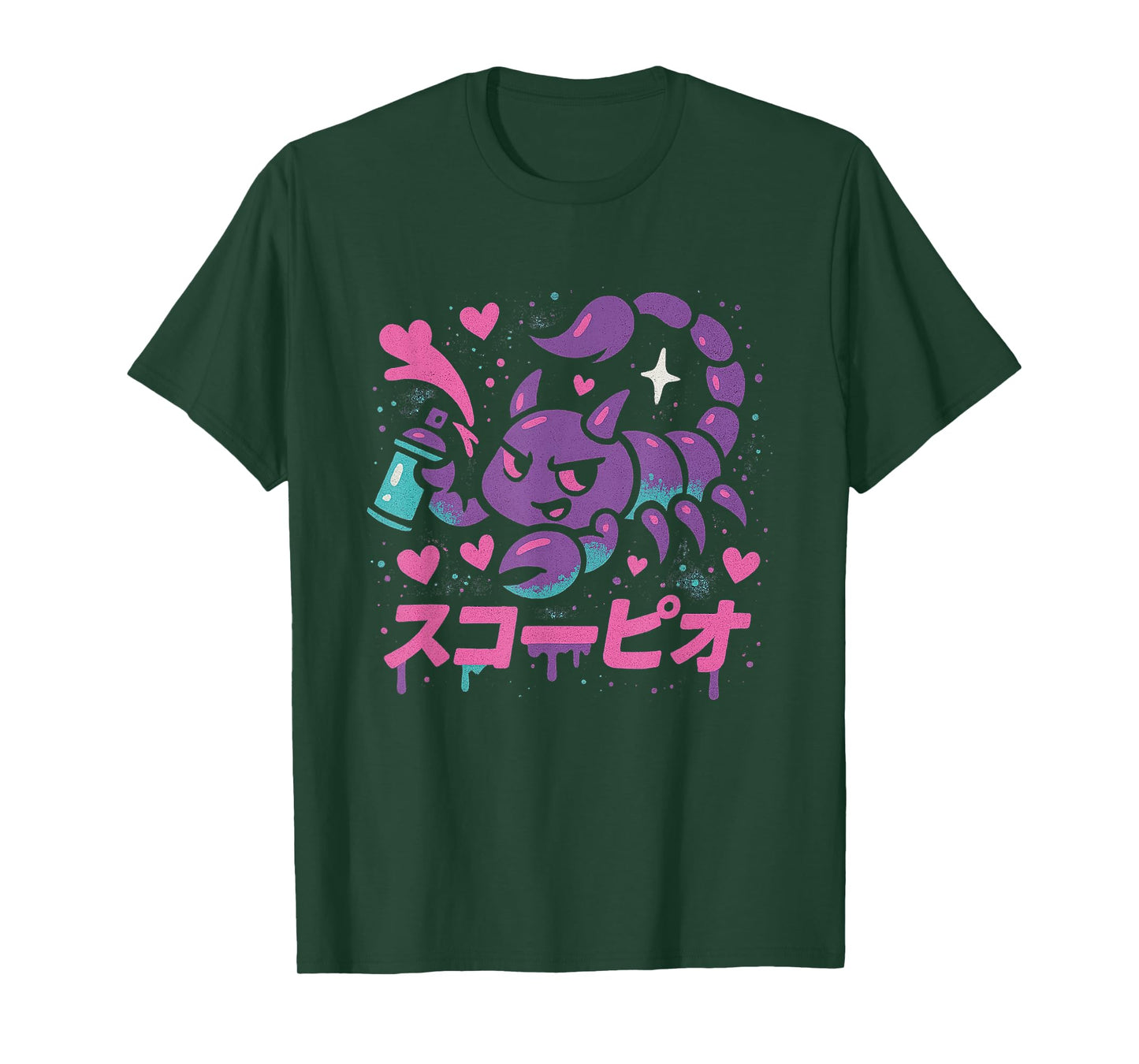 Kawaii Scorpio Graffiti Art | Zodiac Street Design T-Shirt