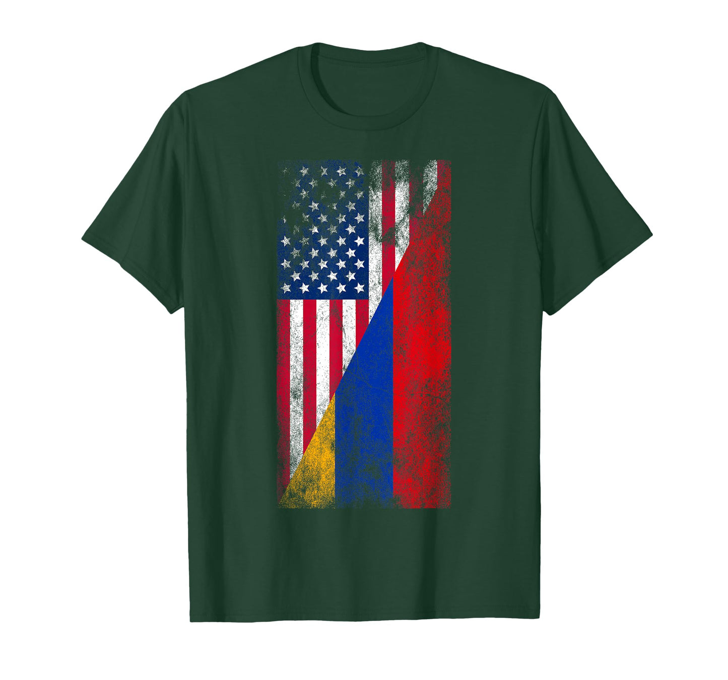 USA & Armenia Flags - United States of America, Armenian T-Shirt