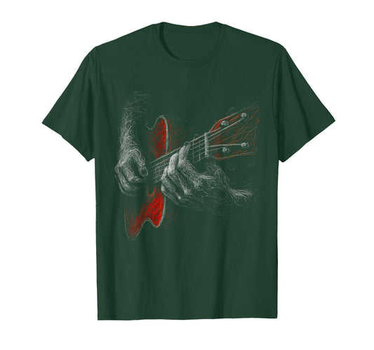 Acoustic Guitar Player Shirt Vintage Music Teacher Guitarist T-Shirt