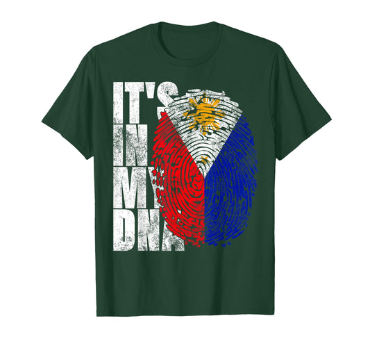 It's In My DNA Philippine Gift Asia Islands Philippines Flag T-Shirt
