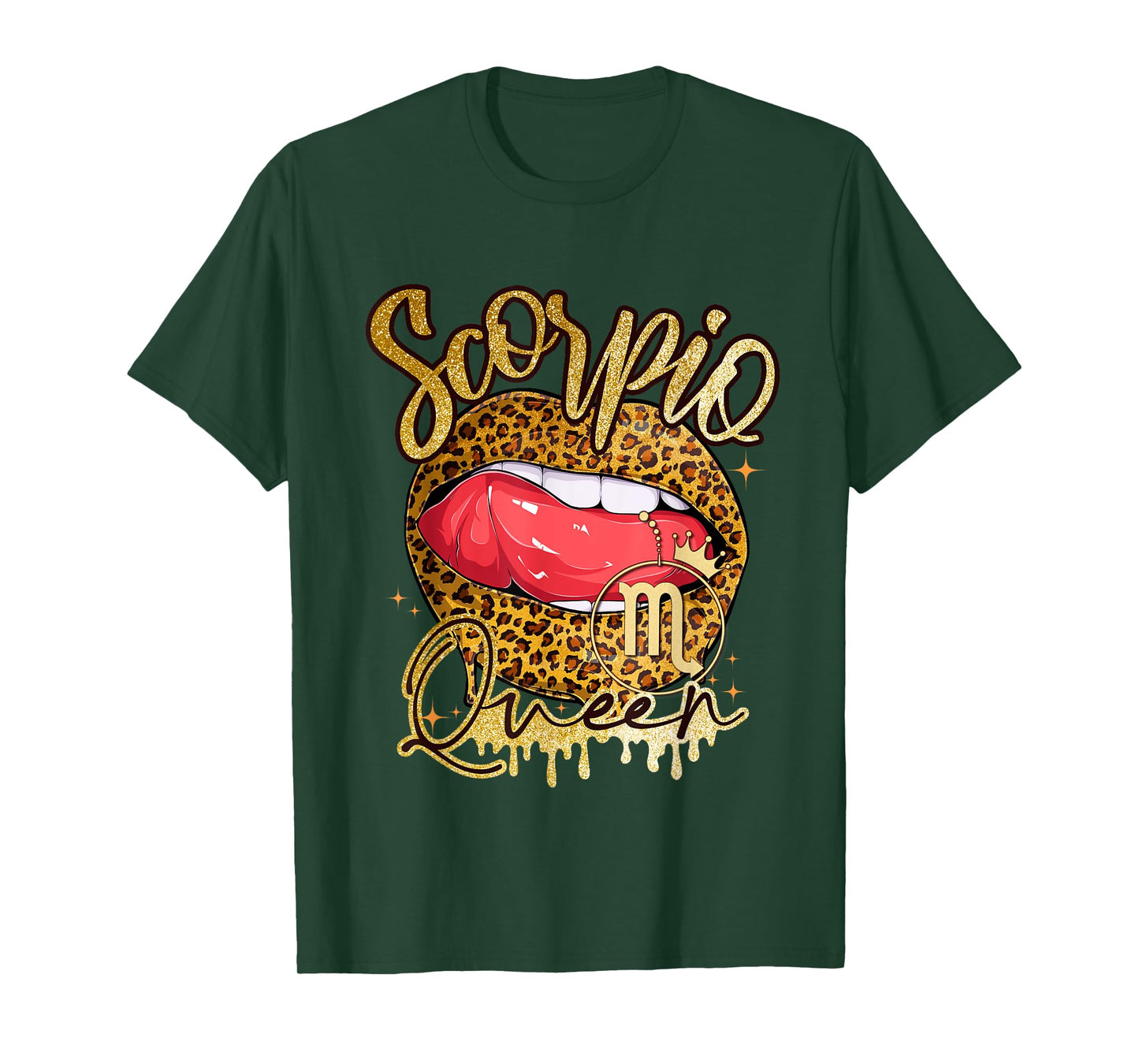 Scorpio Girl Birthday Funny Melanin Afro Queen Black Women T-Shirt