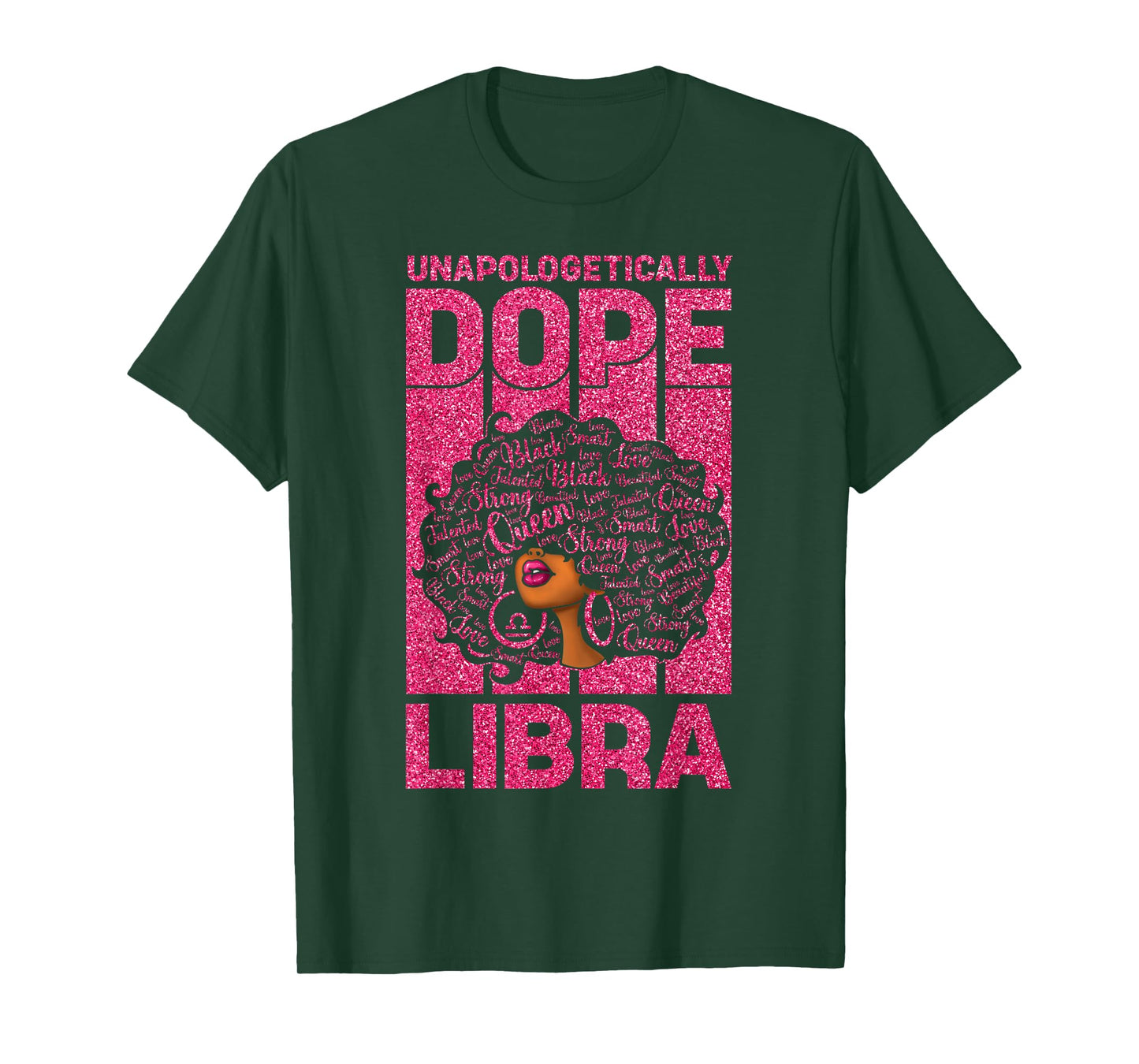African American Birthday Black Woman Zodiac Libra Queen T-Shirt