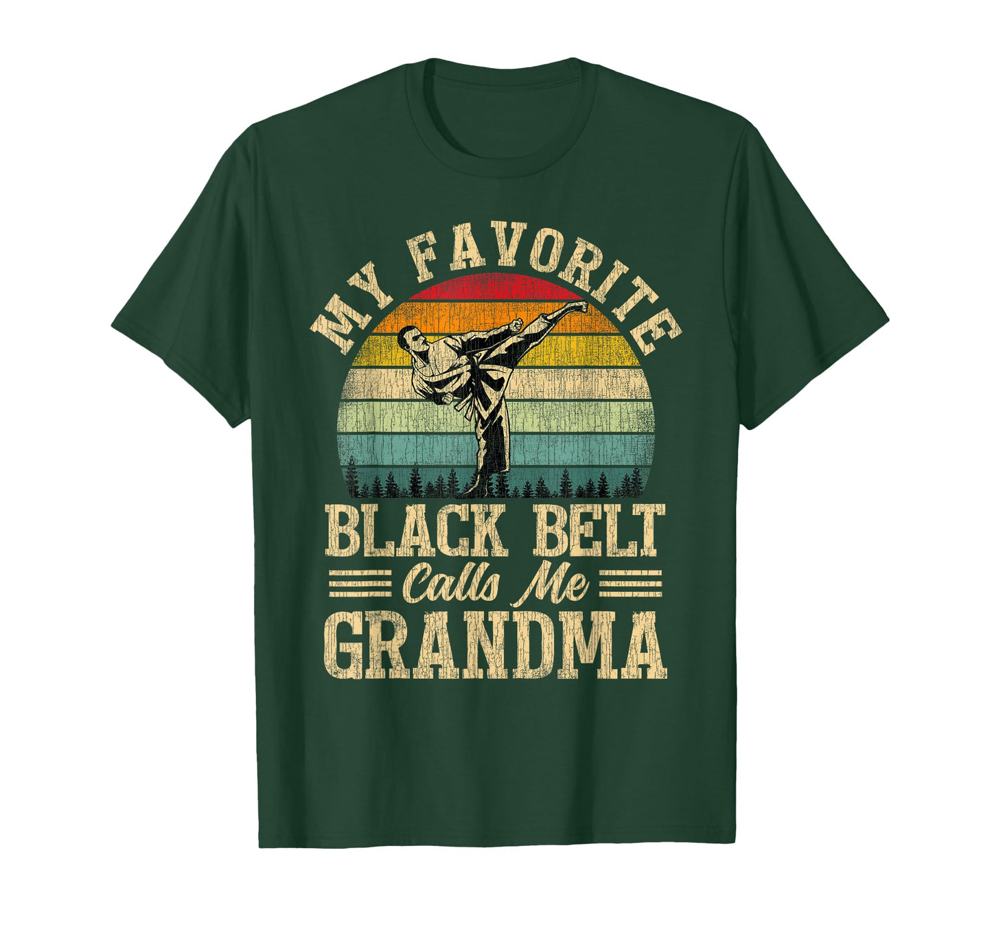 My Favorite Black Belt Calls Me Grandma Mother's Day T-Shirt