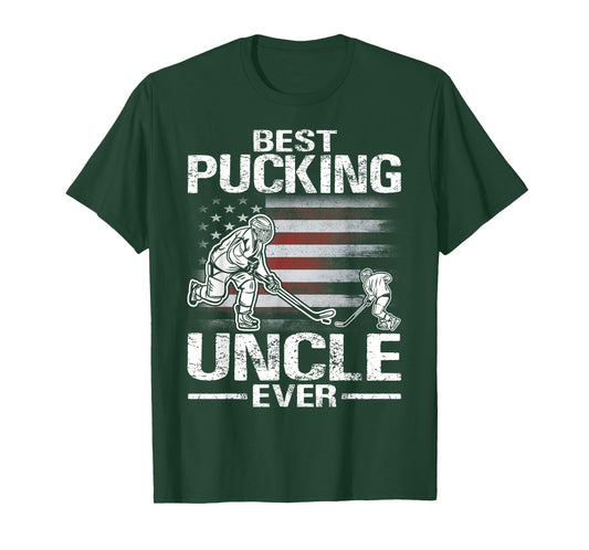 Best Pucking Uncle Ever Hockey Father's Day Gift T-Shirt