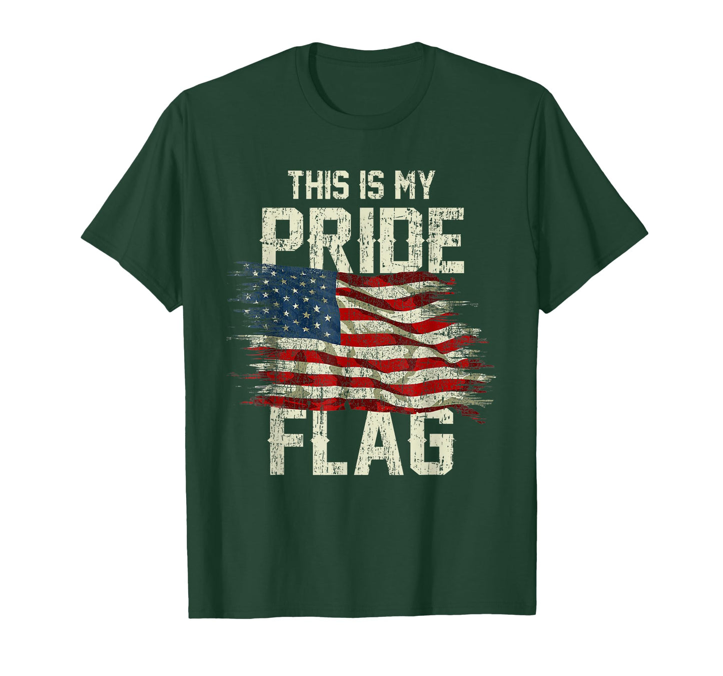 This is My Pride Flag USA American 4th of July Patriotic T-Shirt