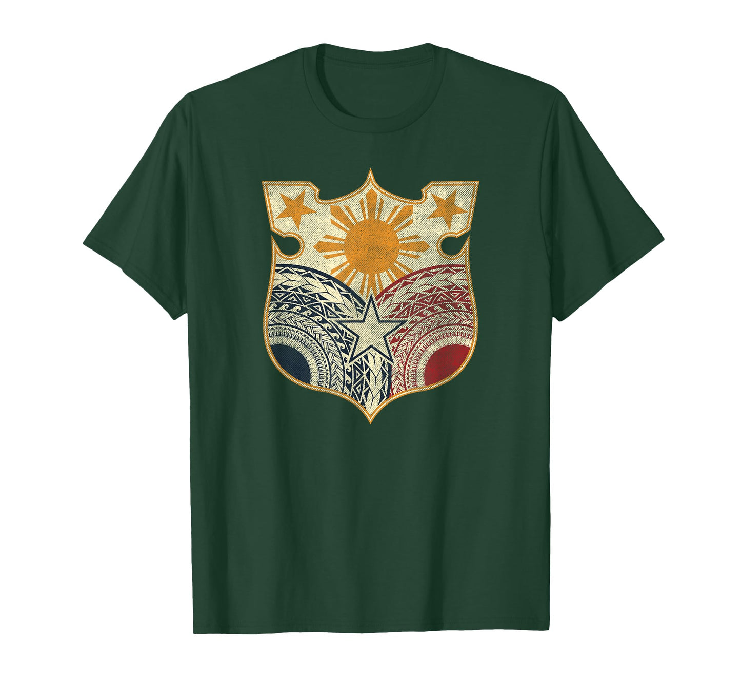 Vintage Filipino Flag Shirt - Filipino Heritage t Shirt T-Shirt