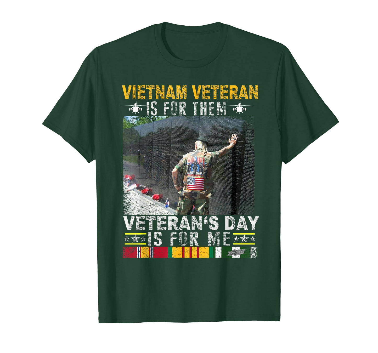 Vietnam Veteran US Flag Gifts | Vietnam War Vet Veteran Wall T-Shirt