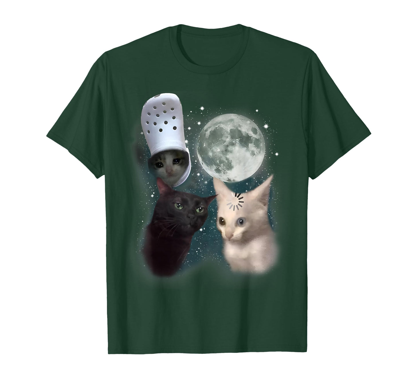 Goofy Ahh Cats Huh Funny Cat Meme Weird Humor Stupid Silly T-Shirt