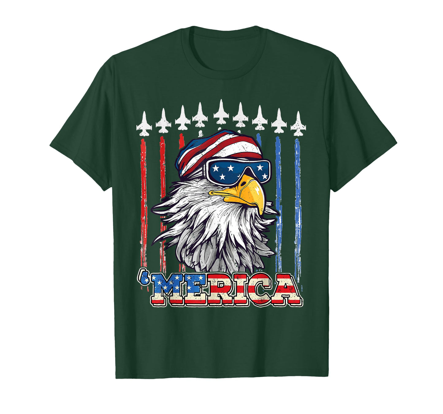 Merica 4th of july Eagle mullet USA flag Patriotic Eagle T-Shirt