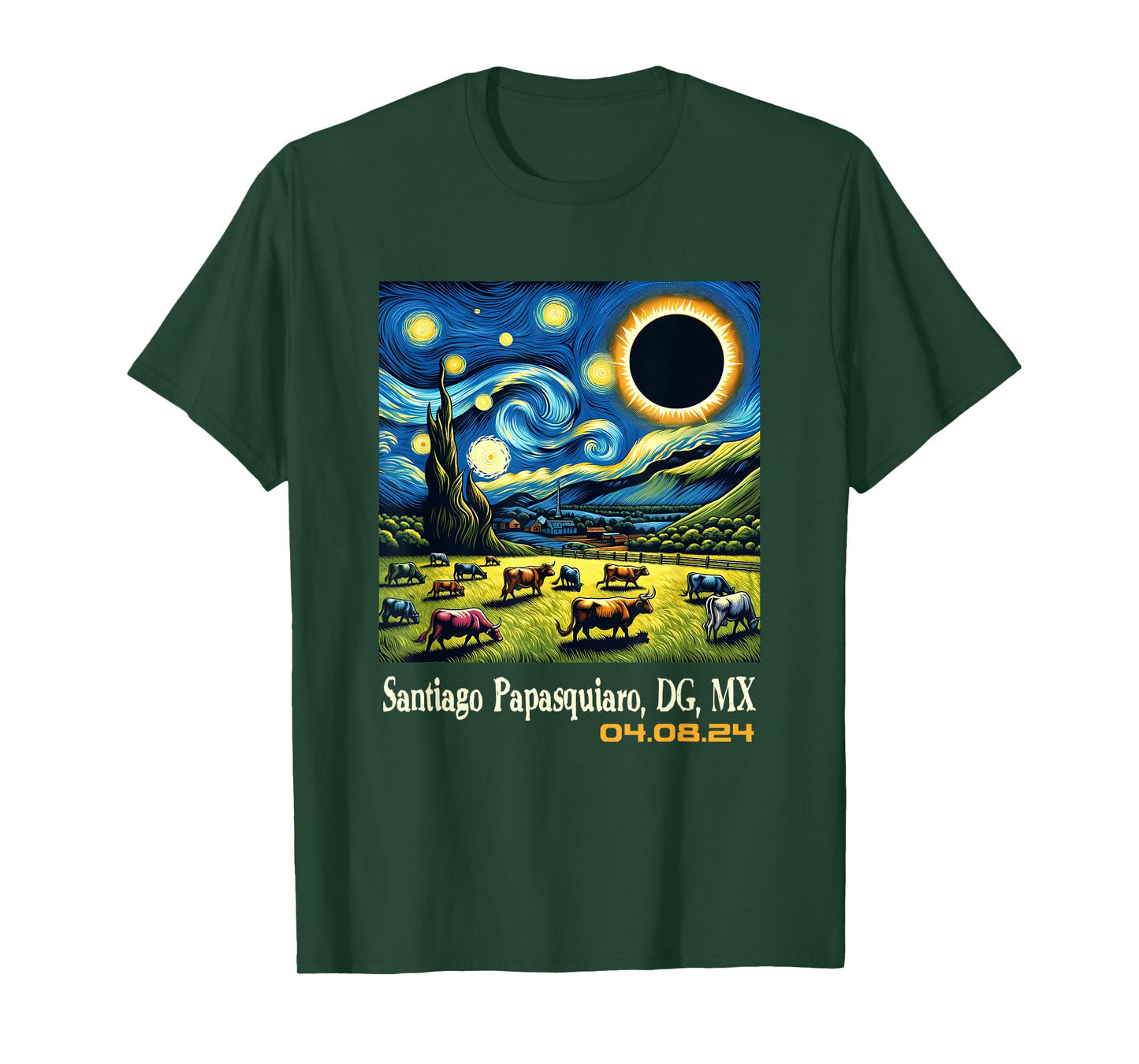 Countryside Solar Eclipse Santiago Papasquiaro Durango T-Shirt