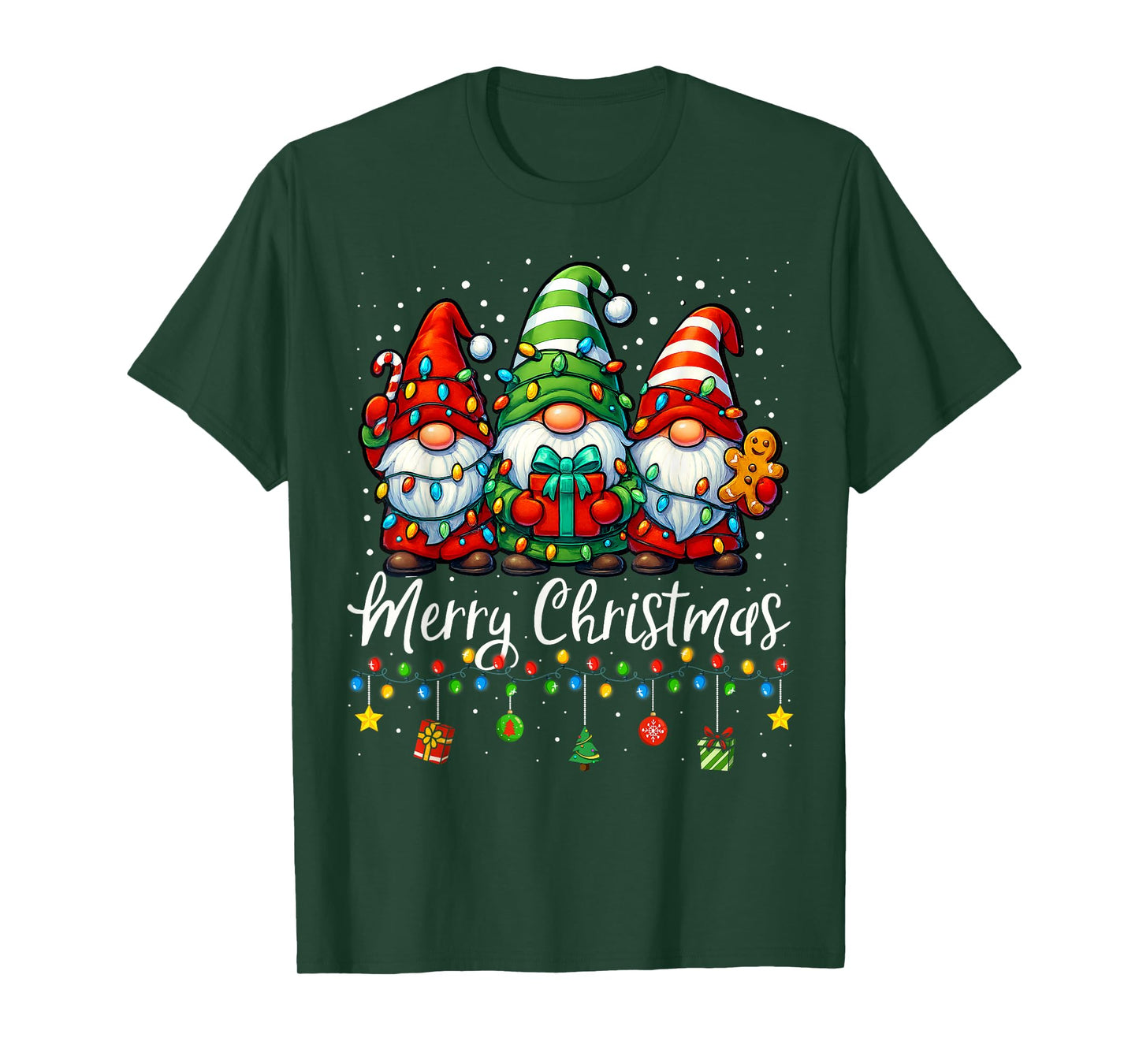 Gnomes Xmas Shirts Merry Christmas Gnome Men Women Kids T-Shirt