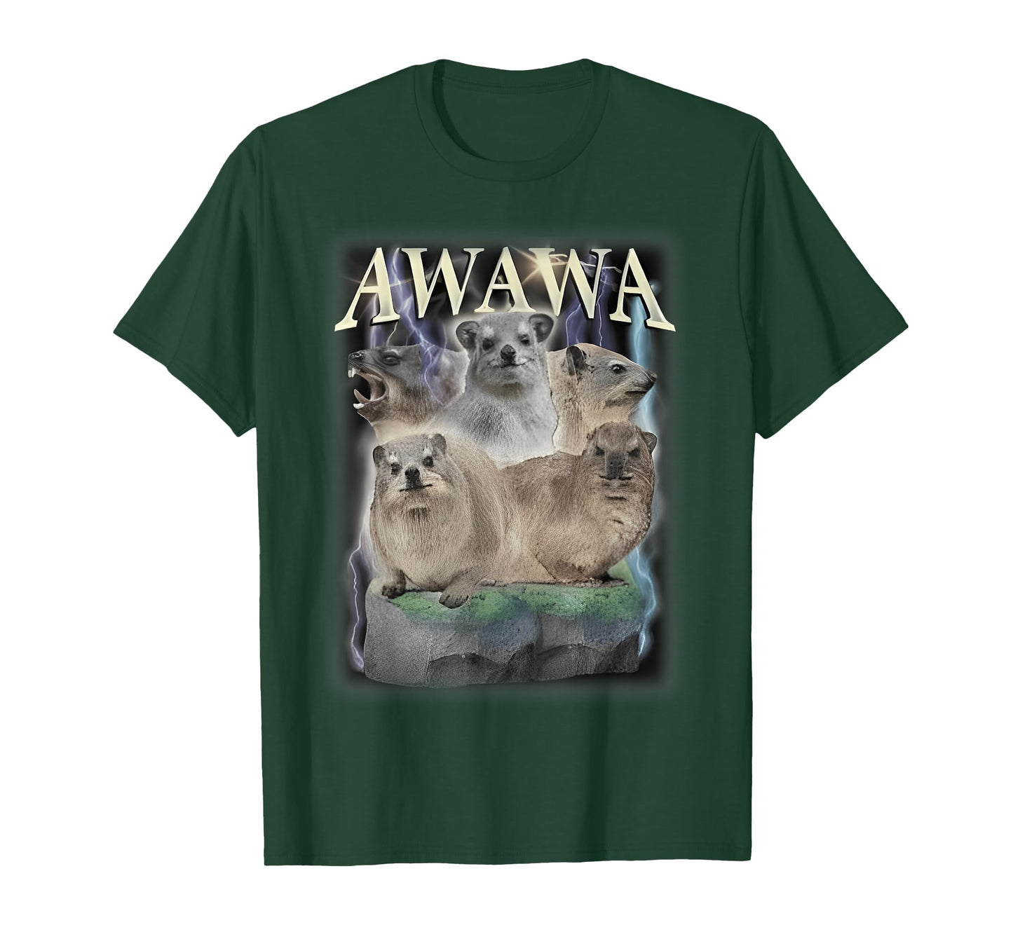 Funny Awawa Hyrax Oddly Specific Meme Animal for Family Tee T-Shirt