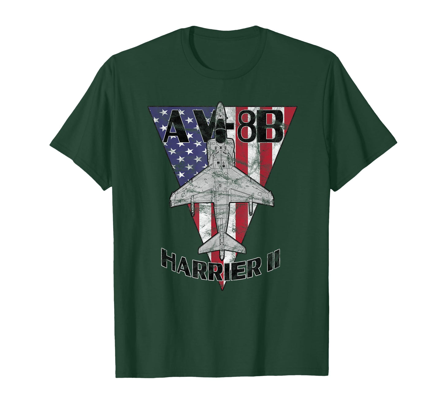 AV-8B Harrier II Jet Patriotic Airplane Vintage Design T-Shirt