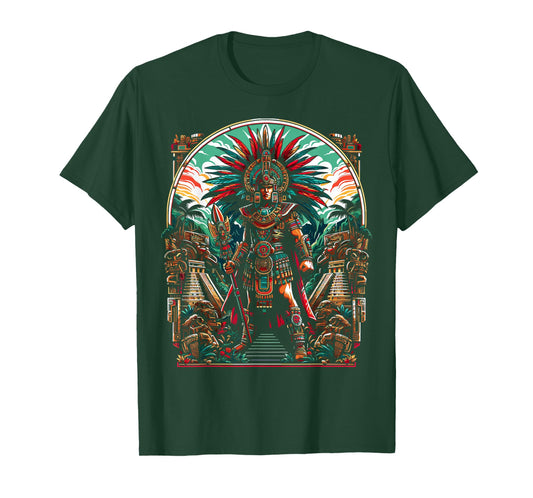 Aztec Warrior Mexico Native Mexican Aztec Civilization T-Shirt