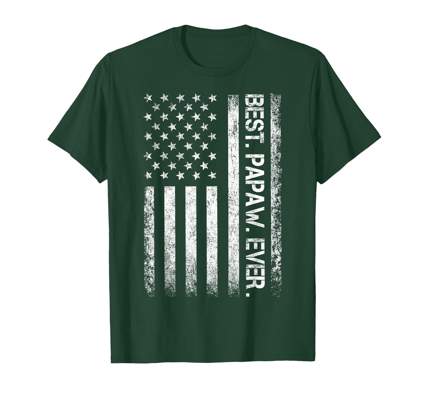 Best Papaw Ever Vintage American Flag T Shirt T-Shirt