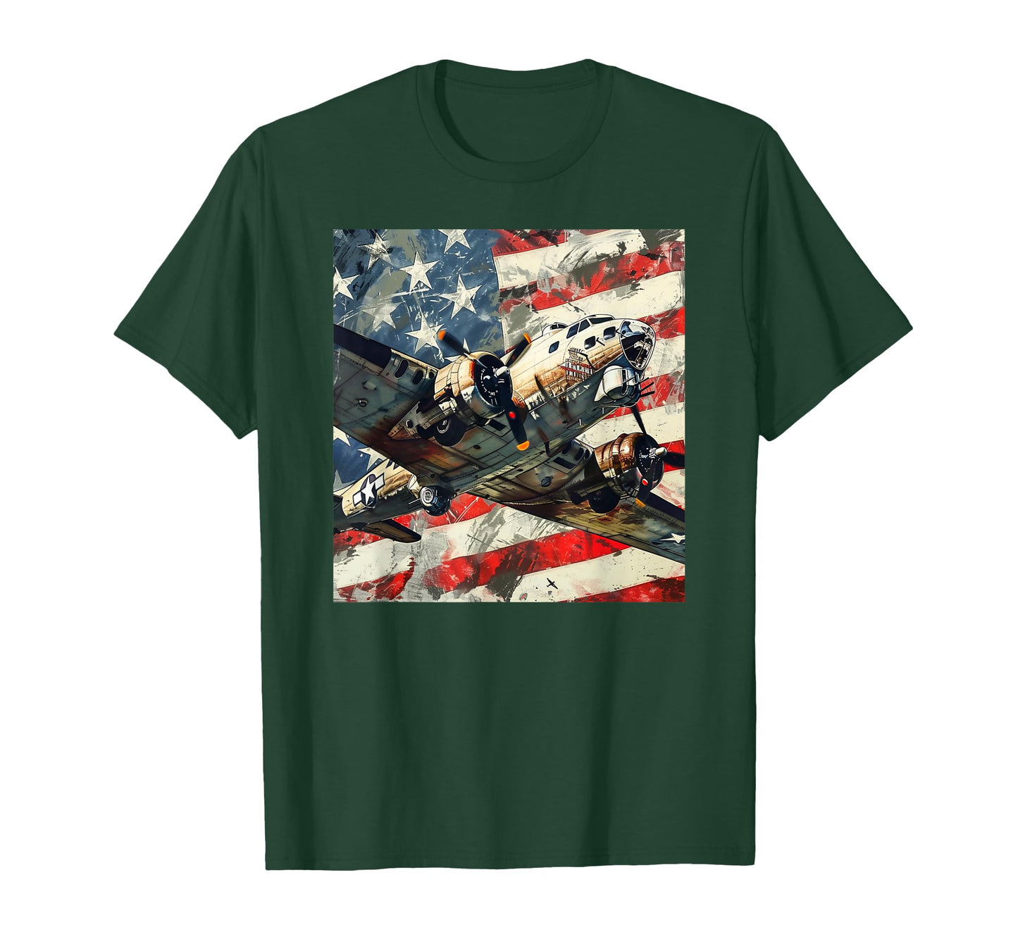 B-17 Flying Fortress WWII bomber aircraft Military Warbird T-Shirt