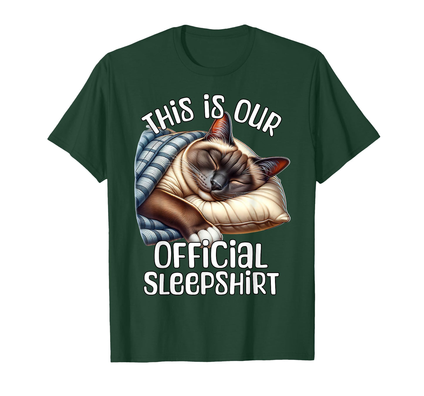 Siamese Cat Pajama For Cat Lover Siamese Cat T-Shirt
