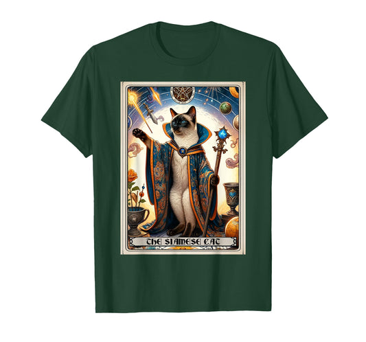 The Siamese Cat Tarot Card Cat T-Shirt